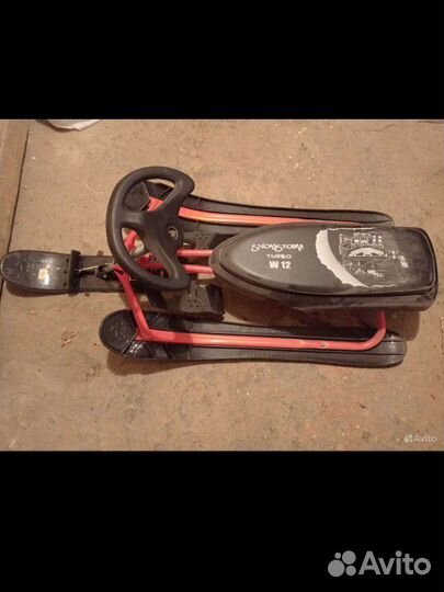 Коньки хоккейные, снегокат