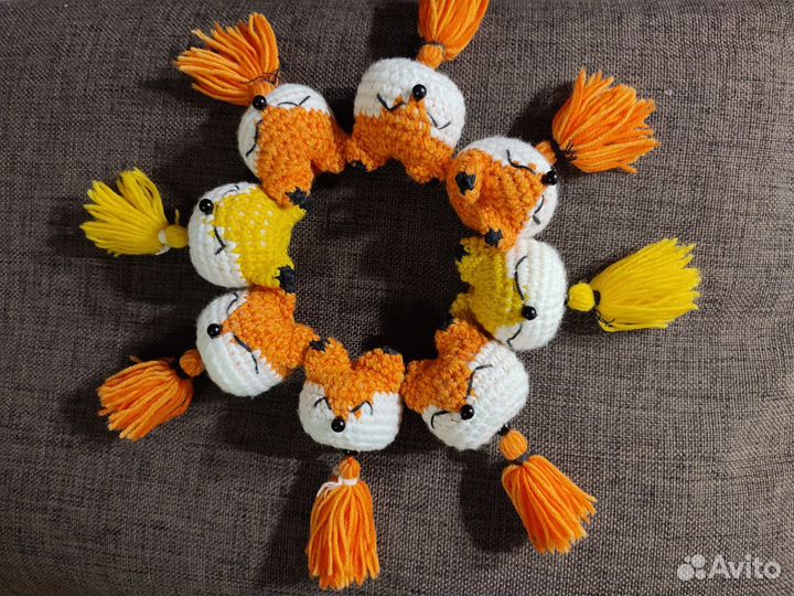 Игрушка лиса ручная работа