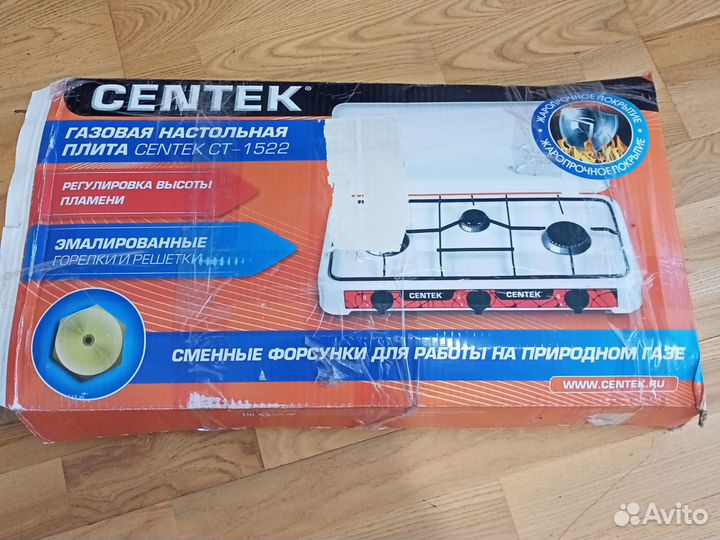 Настольная газовая плита 3-х комфорочная