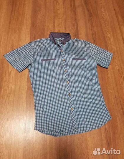 Рубашка летняя мужская. Рубашка с коротким руковом