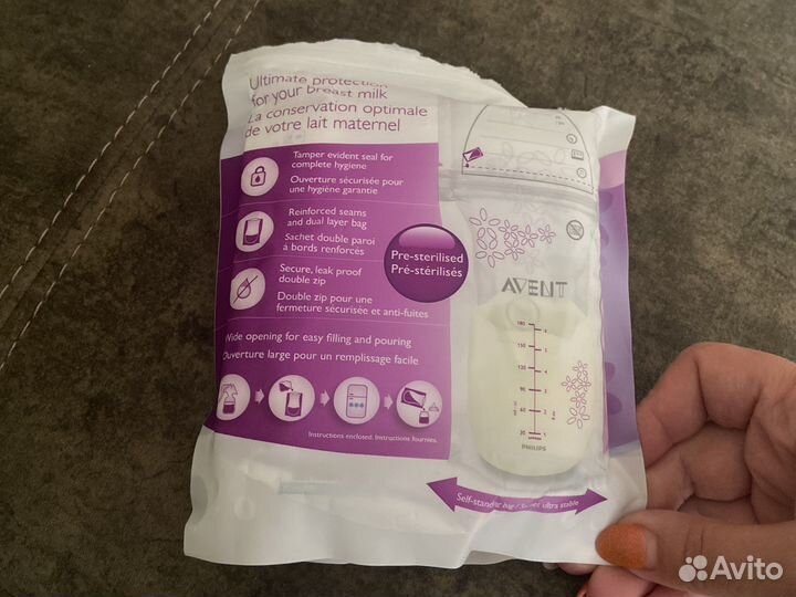 Пакеты для грудного молока Avent