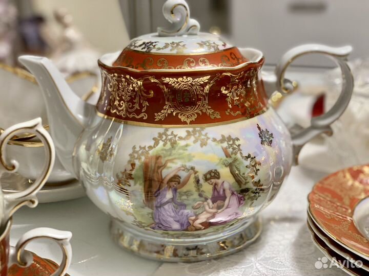 Чайный сервиз Oscar Schlegelmilch Германия 4 перс