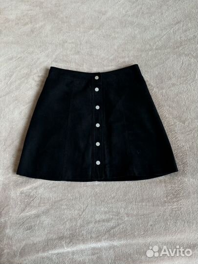 Юбка замшевая 46