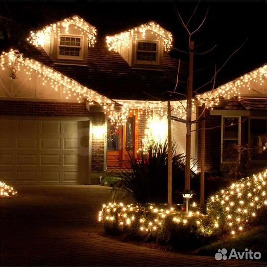 Гирлянда Бахрома для фасадов уличная (6-12-20 м.)