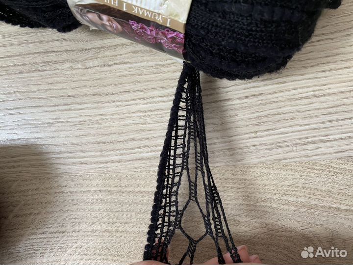 Пряжа Alize dantela черная