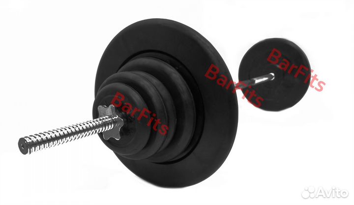 Штанга обрезиненная Антат 60кг