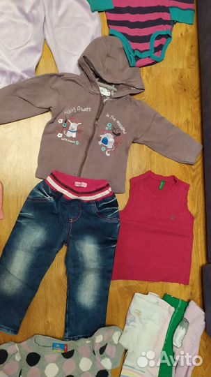Вещи пакетом на девочку 74-86 см