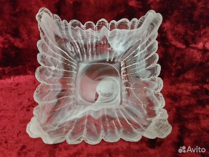 Ваза для фрукты/ конфет, стекло, СССР