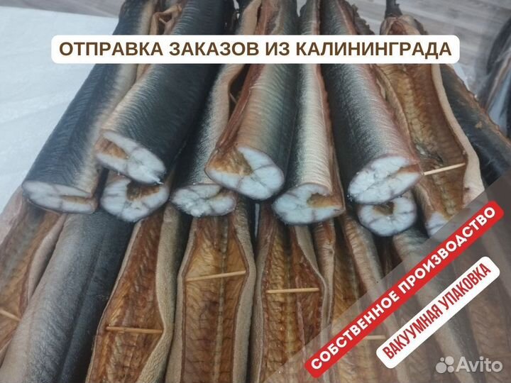 Угорь горячего копчения собственного производства
