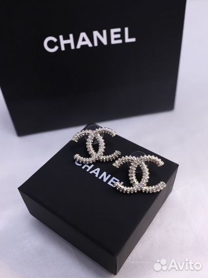 Серьги Шанель Chanel винтаж