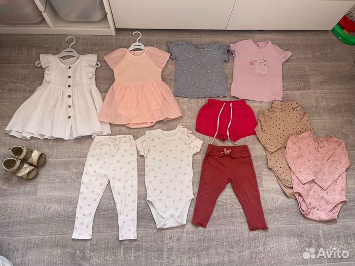 Вещи пакетом для девочки 80-86