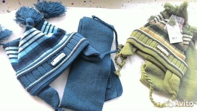Шапка +шарф -Комплект 48р(1,5-2года)