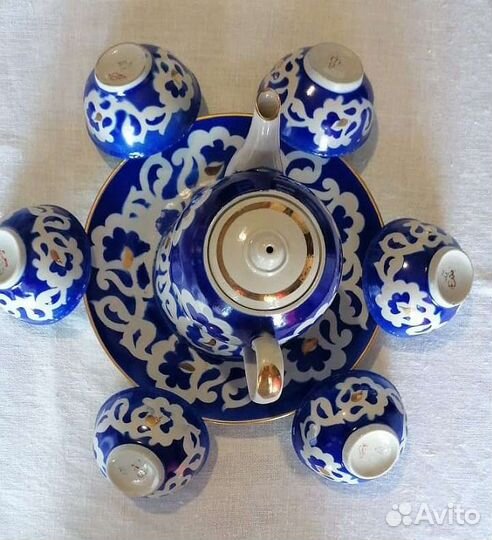 Сервиз чайный национальный (среднеазиатский)