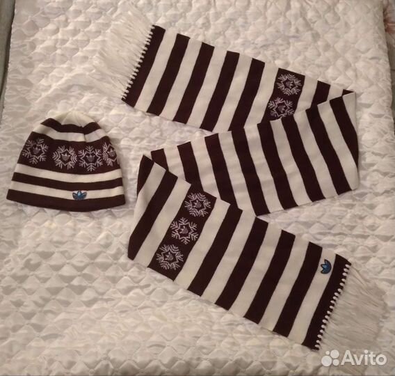 Шапка и шарф adidas