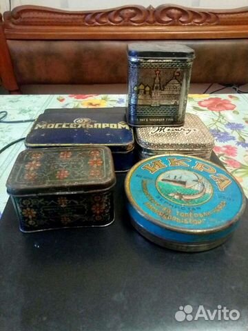 Жестяные банки времен СССР