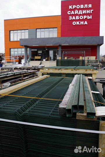 Установка забора из 3D панели