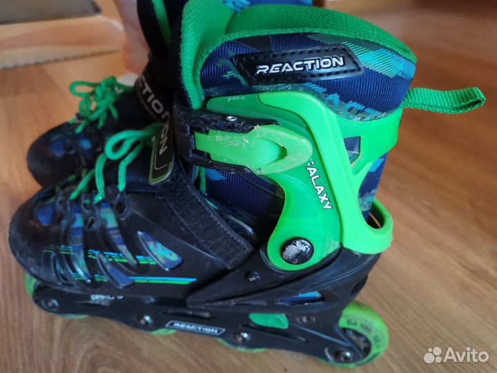 Роликовые коньки детские раздвижные р. 32-35