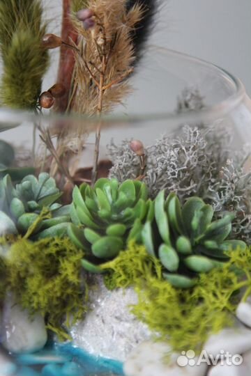 Флорариум Шар с озером