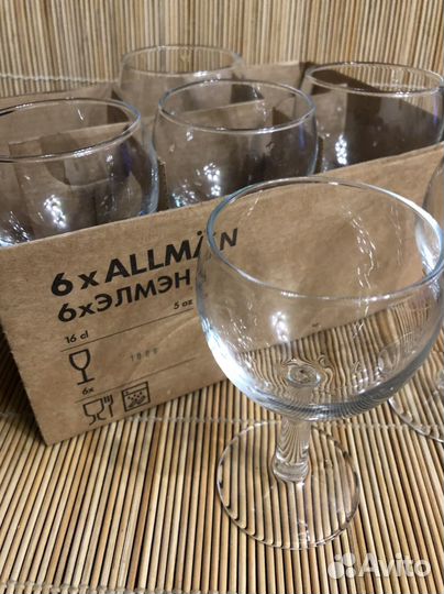 Бокалы для вина IKEA набор из 6 шт