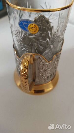 Подстаканник никелированный