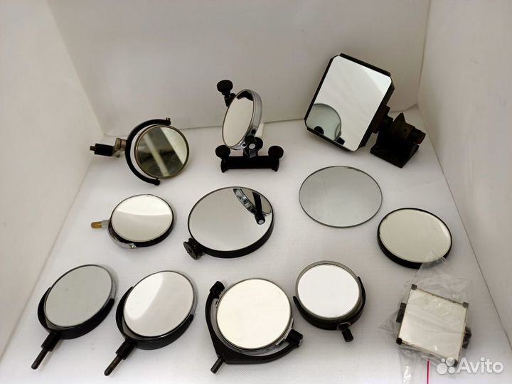 Микроскоп, зеркало от микроскопа ломо, мин-8,СССР