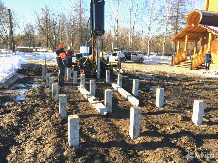 Фундамент Ж/Б сваи