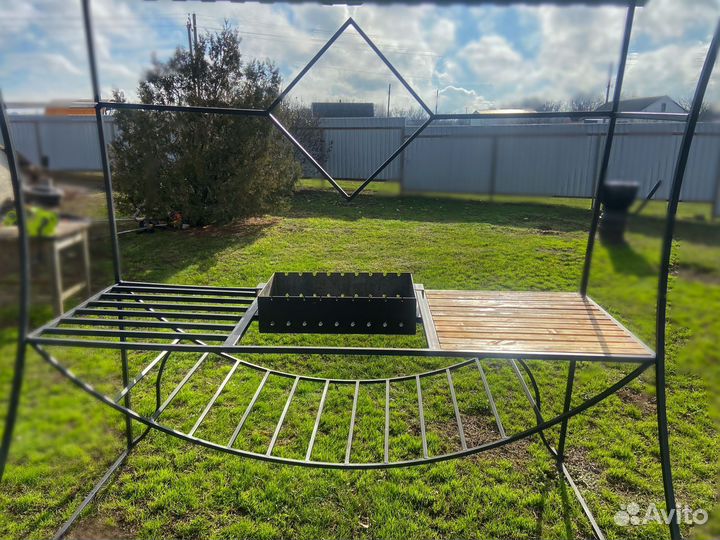 Мангал с навесом