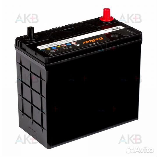 Аккумулятор автомобильный Delkor 70B24R (55L 480A