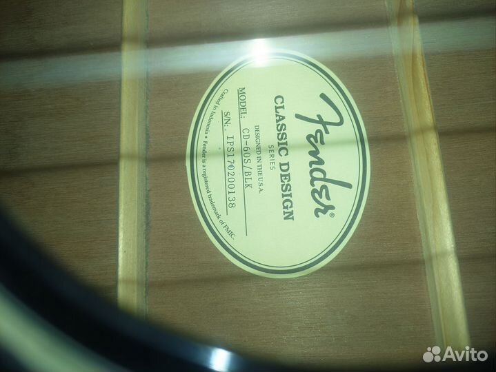 Акустическая гитара fender cd 60s