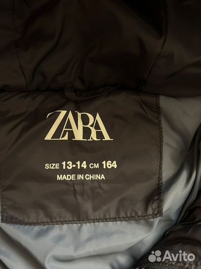 Куртка зимняя для девочки zara 164