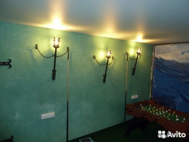 Светильник кованный факел