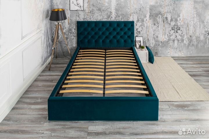 Кровать двуспальная 160х200 барокко велюр