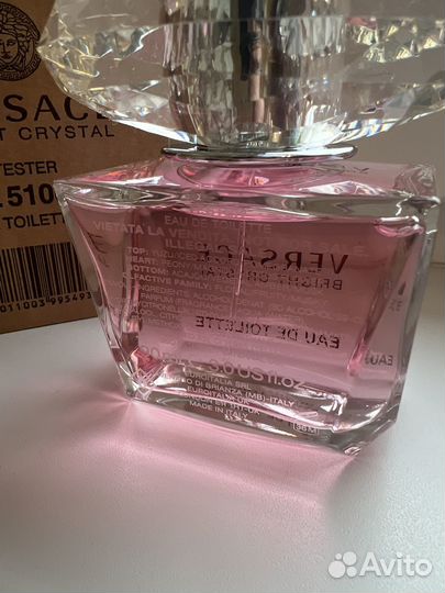 Versace bright crystal оригинал тестер 90 мл