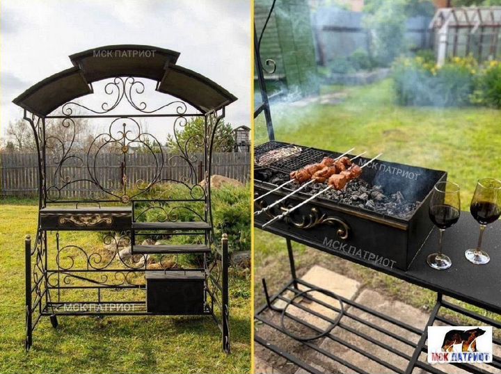Беседка с мангалом