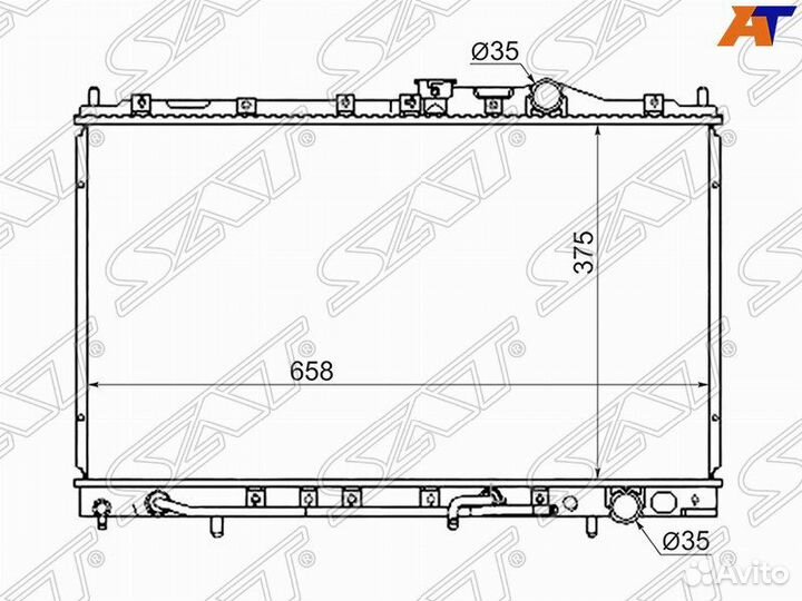 Радиатор mitsubishi colt/lancer/mirage/libero 91-9
