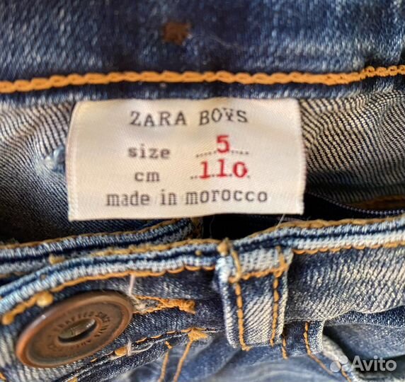 Джинсы Zara р.110 (5 лет)