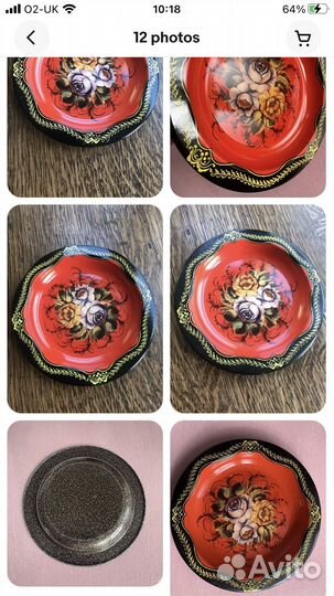 Миниатюрный детский поднос /тарелка СССР