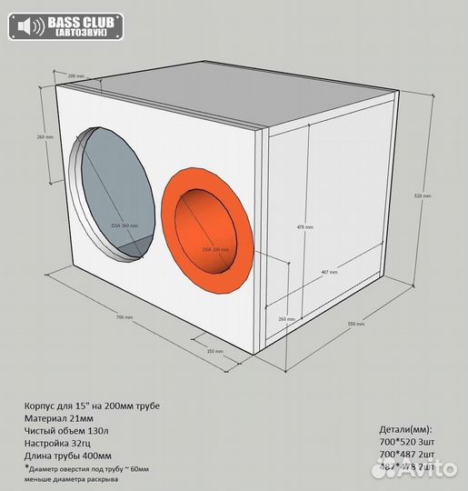 Короб под 1*15