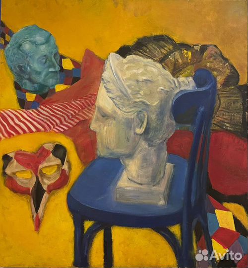 Картина маслом на оргалите живопись