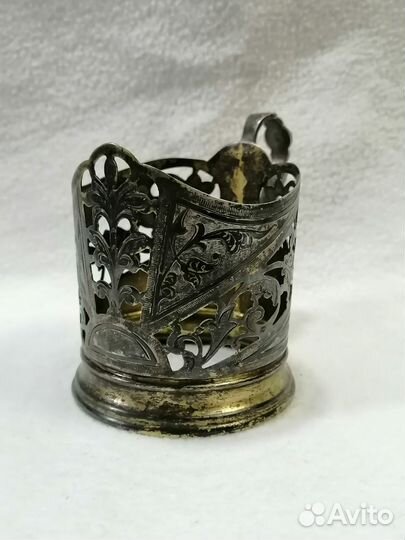Подстаканник Кубачи, серебро 875 проба