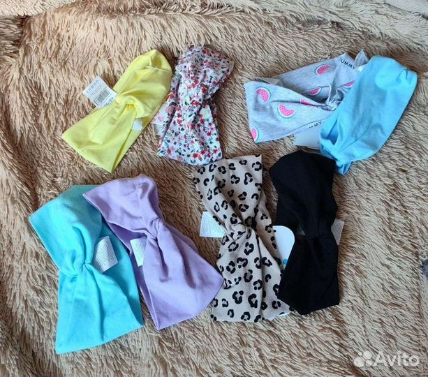 Повязка на голову для девочки. Комплект 2 шт