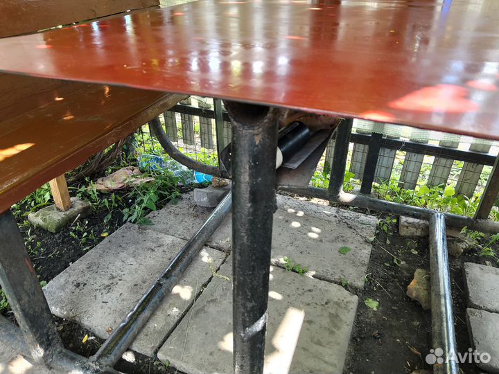 Уличные скамейки в комплекте со столом