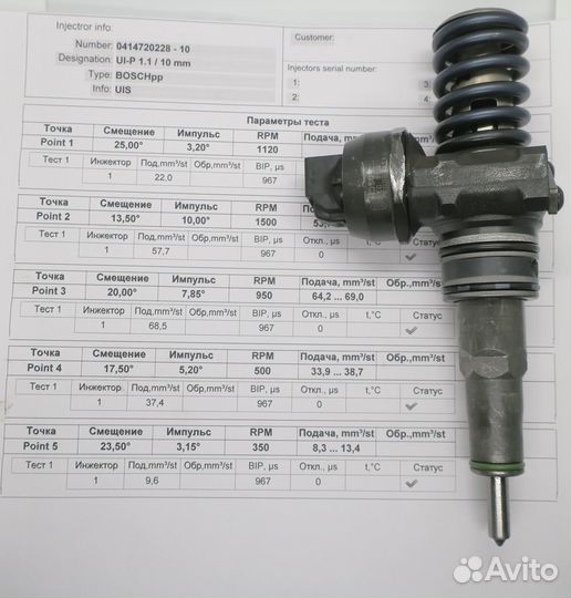 Насос форсунки 0414720228 для 2.5 TDI ремонт