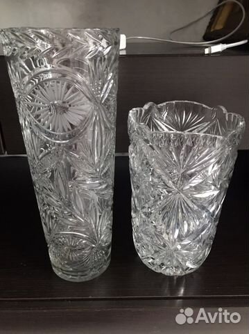 Ваза хрустальная СССР Богема
