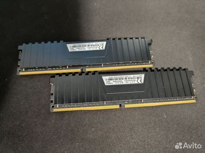 Оперативная память ddr4 16gb corsair 2133mhz