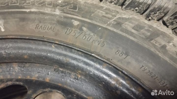 195/60 R15 Nordman Nordman 4 Зима Штампованные R15