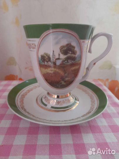 Чайная пара фарфор дулево