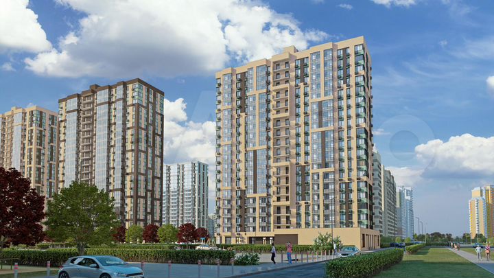 1-к. квартира, 33,4 м², 15/19 эт.