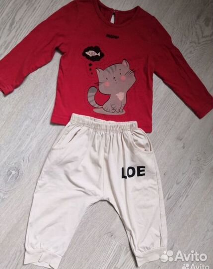 Вещи пакетом для девочки 86 92