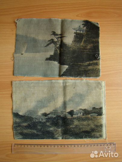 Две картины. Ткань, гобелен